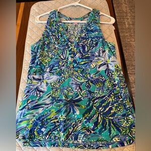 NWT Lilly Pulitzer Essie Top - Bennet Blue Sneak A Beak